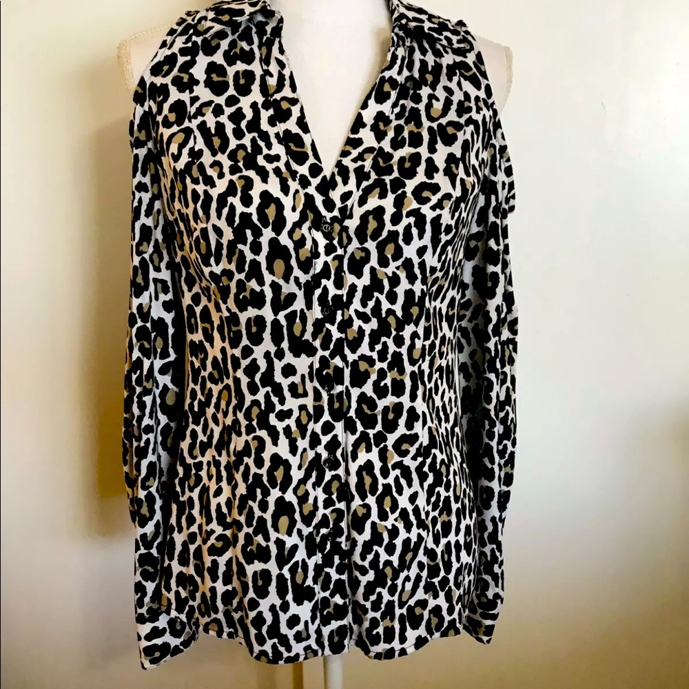 Cache Open Shoulder Top L - image 2